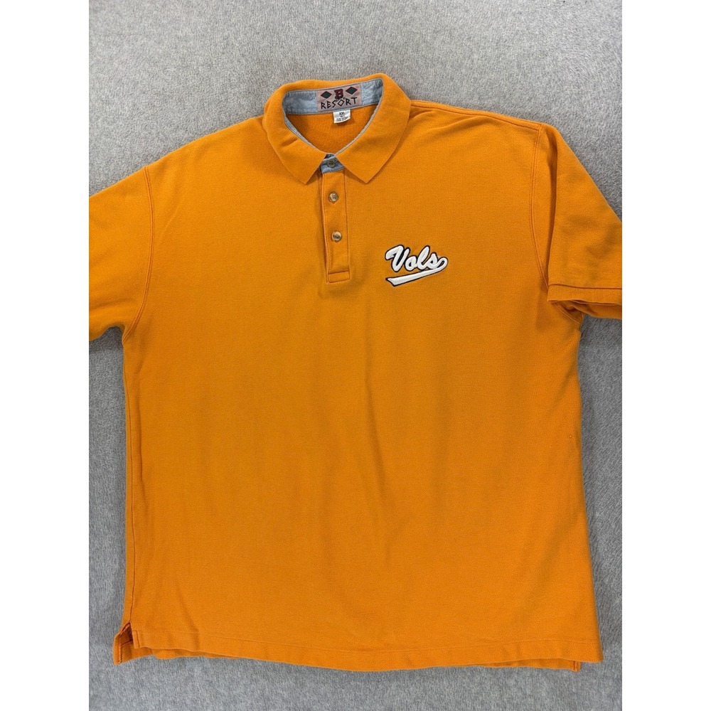 Tennessee Volunteers Vintage Stitched Logo Campus S/S Polo Shirt (Men's 2XL)